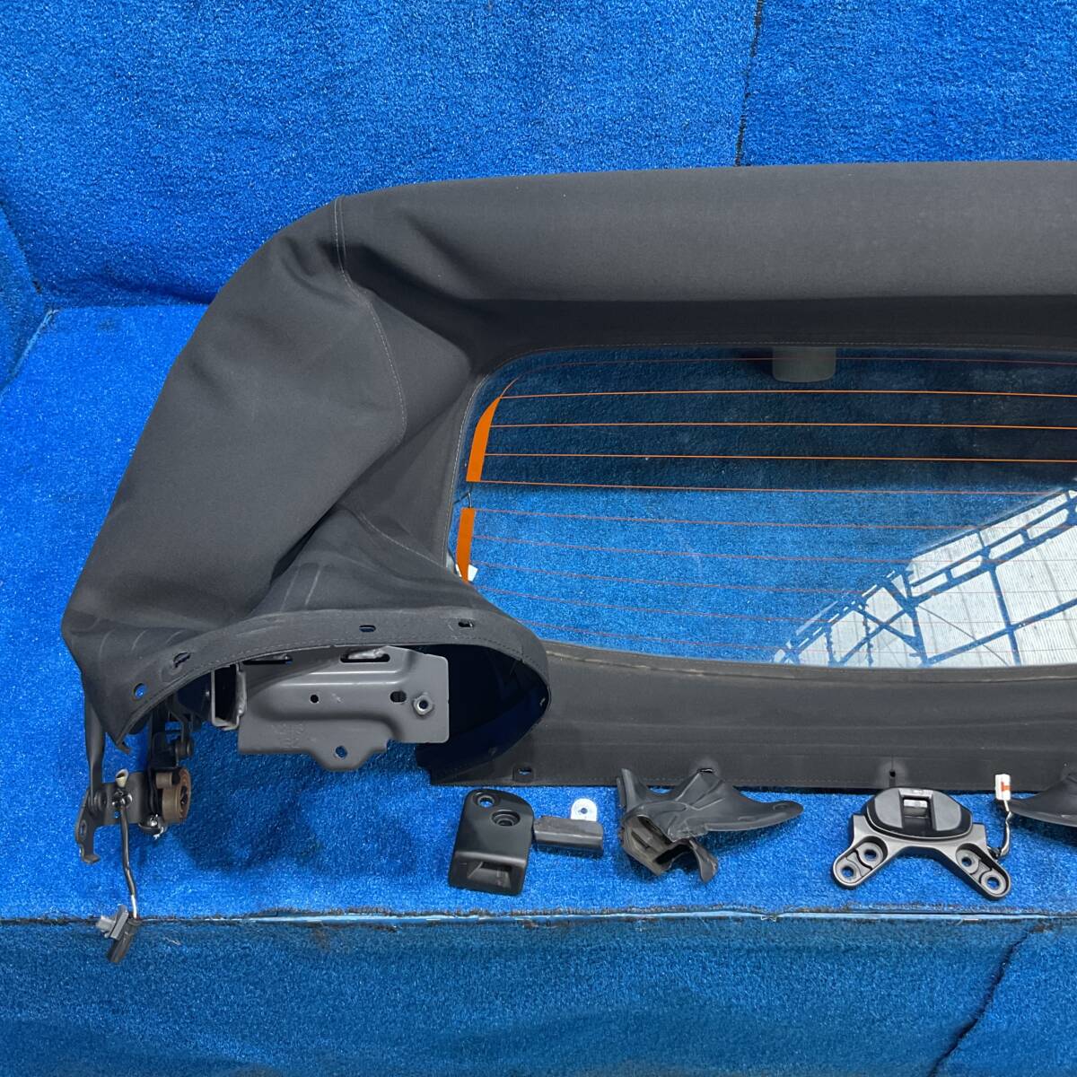 [AK-0022801][T] H27 Mazda Roadster ND ND5RC [ оригинальный мягкий верх тент стекло тепловые лучи имеется catch молдинг комплект ] 580137