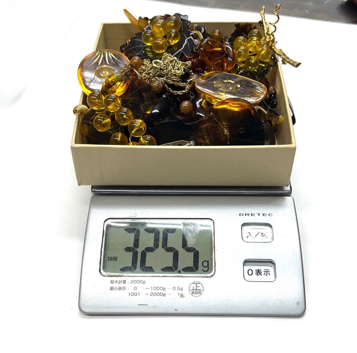 ◇1円 ★べっ甲 琥珀 ネックレス アクセサリー ブローチ等 色々25点まとめ売り ジャンクあり