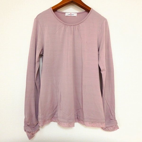 #anc ギャラリービスコンティ GALLERYVISCONTI カットソー 2 ピンク系 レース レディース [913240]_画像1