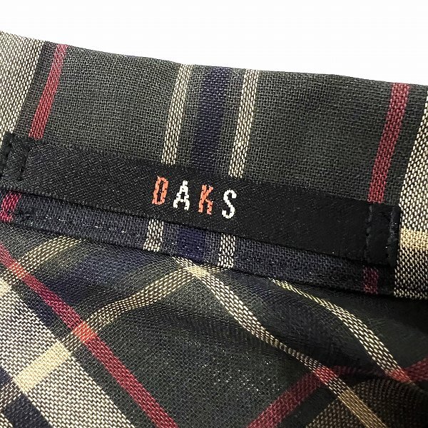 #anc ダックス DAKS シャツ?ブラウス 38 マルチ 七分袖 チェック レディース [803653]