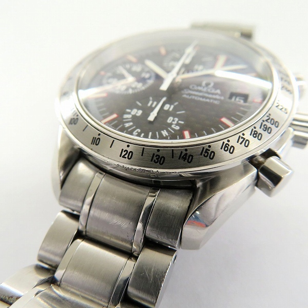 #anzw オメガ OMEGA 腕時(shí)計(jì) スピードマスター レーシング シューマッハ 11111本限定 3519.50 自動(dòng)巻き シルバー ブラック メンズ [770147]