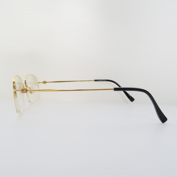 #anzj シチズン CTIZEN メガネフレーム Dressel 21810 54□17 ハーフリム k18 度入り ユニセックス [864748]_画像2