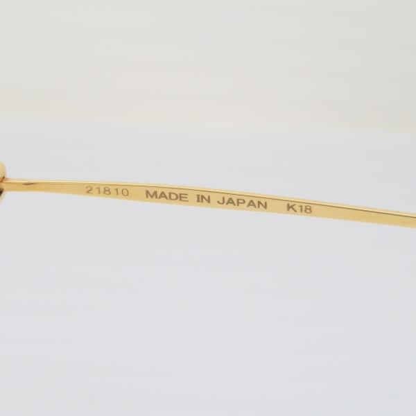 #anzj シチズン CTIZEN メガネフレーム Dressel 21810 54□17 ハーフリム k18 度入り ユニセックス [864748]_画像6