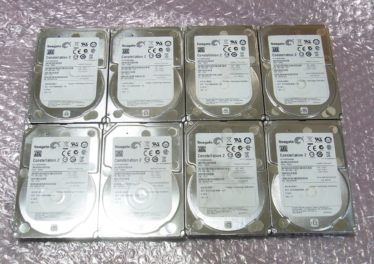 B41491 O-08147 2.5インチ 15mm HDD 1TB 8個セット 判定正常