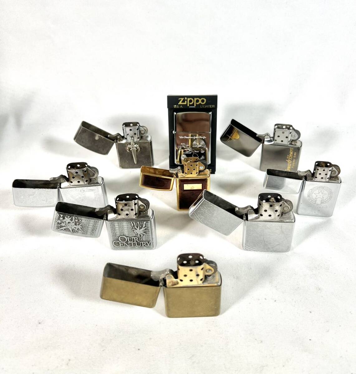 【売り切り】【中古品】【火花確認済み】ZIPPO ジッポ オイルライター まとめ売り