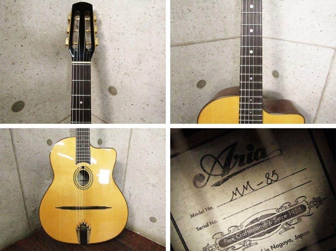 激レア 美品 Aria マカフェリギター 純正ハードケース付きMM-85 激レア 美品 Aria マカフェリギター 純正ハードケース付きMM-85