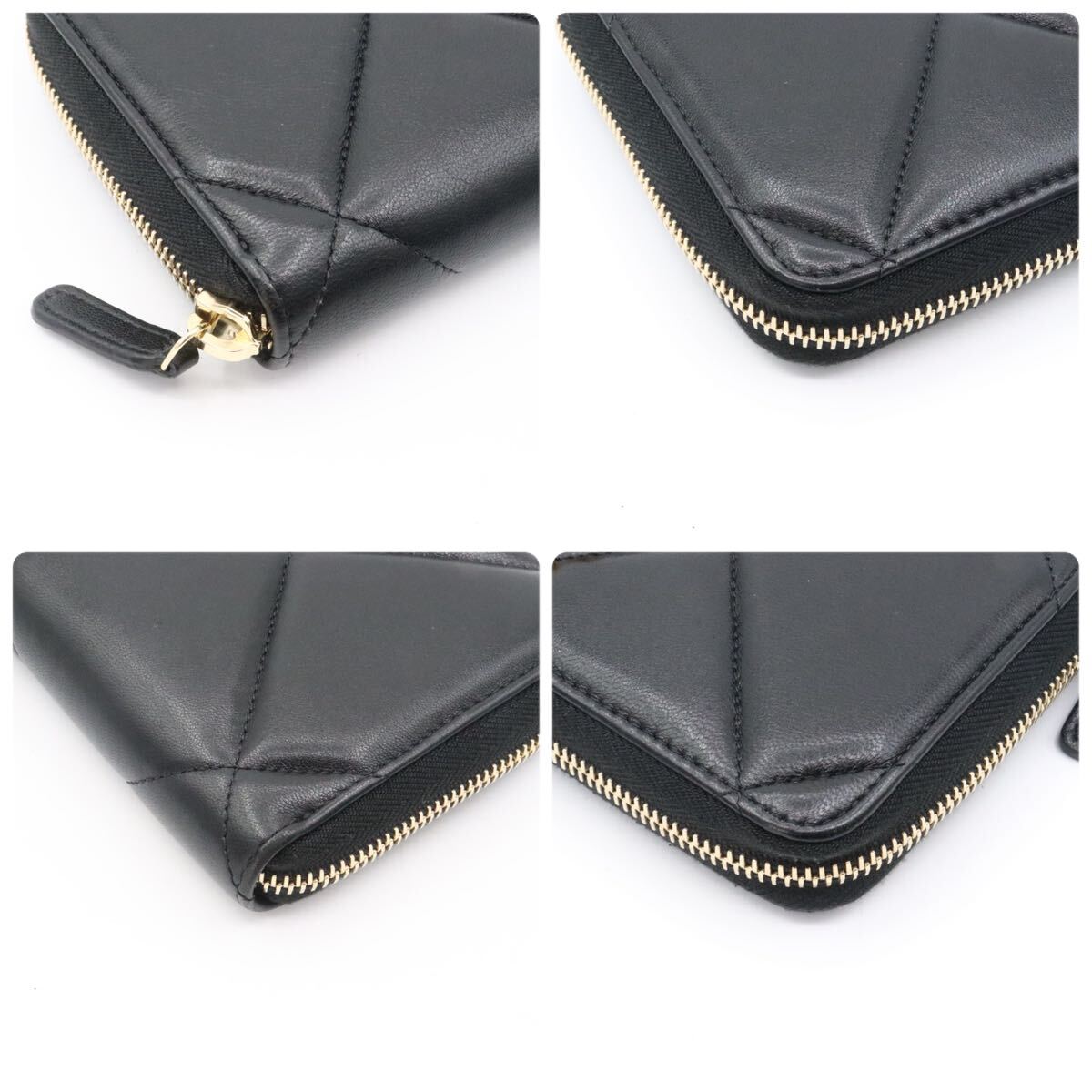 美品 シャネル 19 マトラッセ ラウンドファスナー 長財布 美品 シャネル 19 マトラッセ ラウンドファスナー 長財布