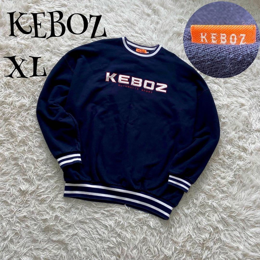 F368【ケボズ】KEBOZ 刺繍 ビッグロゴ スウェット コムドットゆうた 