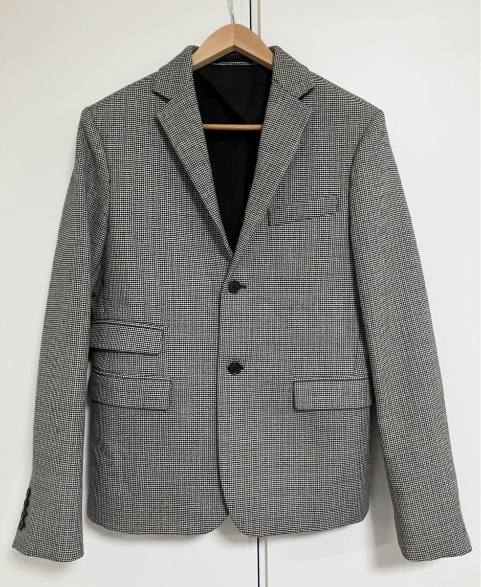 【送料無料】MARNI（マルニ）の千鳥柄テーラードジャケット　46サイズ 送料無料】MARNI（マルニ）の千鳥柄テーラードジャケット 46サイズ