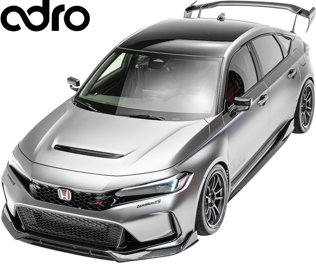 【M's】 FL5 シビック タイプR 前期 (2022.9-) adro サイドスカート カーボン エイドロ アドロ エアロ パーツ 部品 カスタム A22A10-1401_画像6