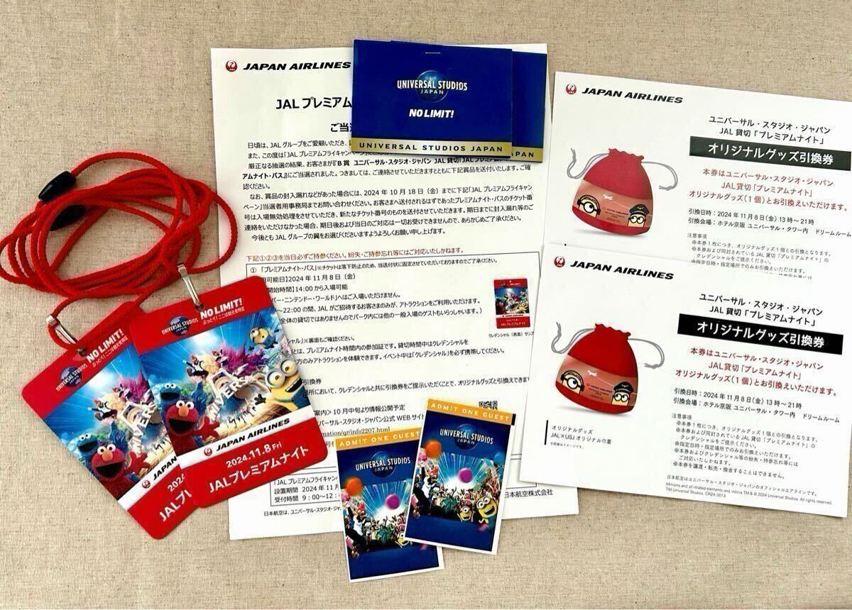 ユニバーサルスタジオジャパン 11/8 JAL 貸切プレミアムナイト ユニバーサルスタジオジャパン 11/8 JAL 貸切プレミアムナイト