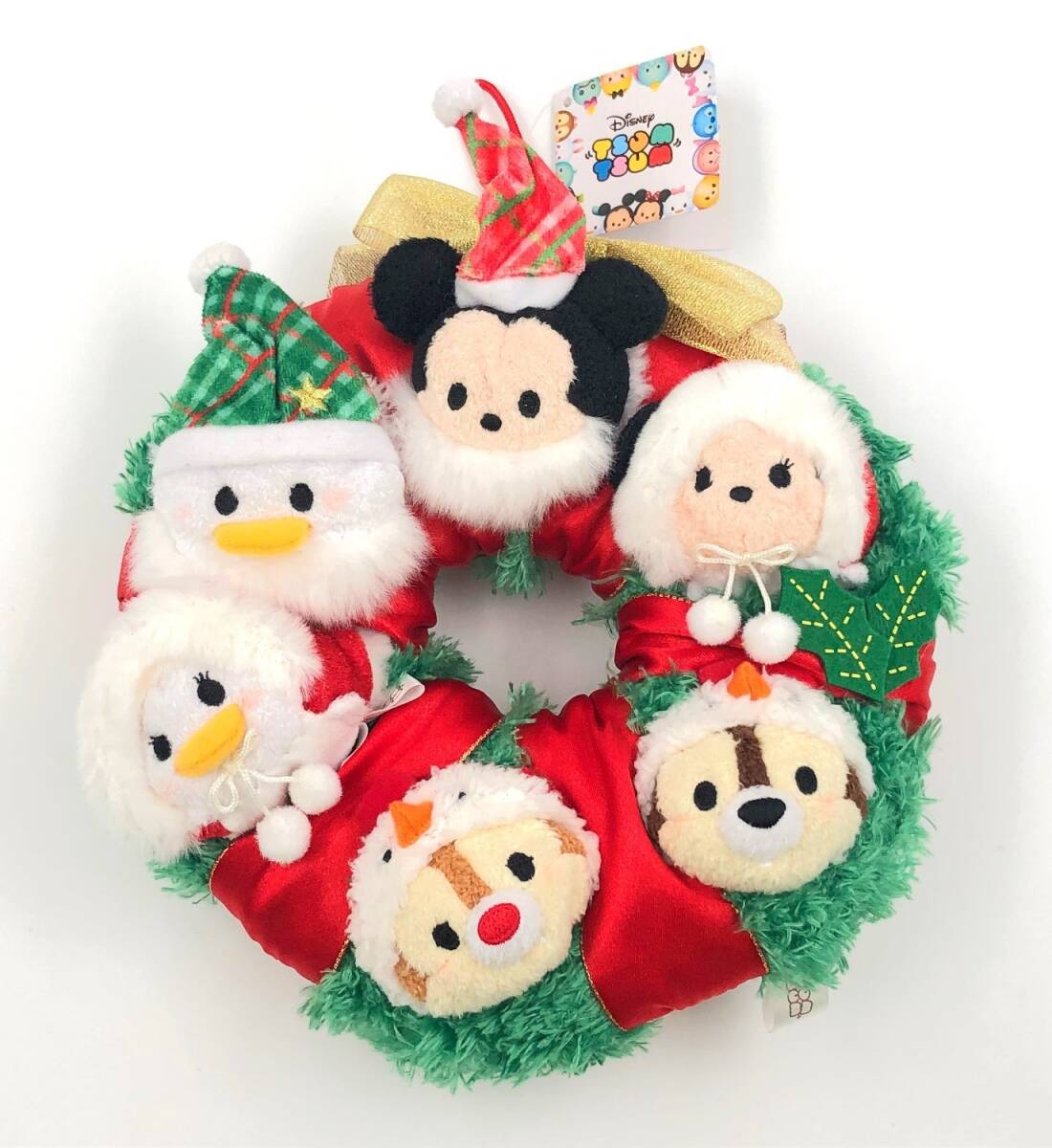 ♪) ミッキー＆フレンズ クリスマス リース ぬいぐるみ ディズニー TSUM TSUM ツムツム ディズニーストア限定