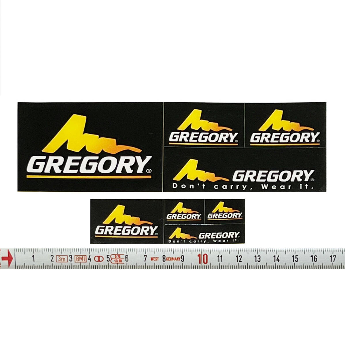 GREGORY/グレゴリー・旧ロゴステッカーシート2種セット|Yahoo GREGORY/グレゴリー・旧ロゴステッカーシート2種セット|Yahoo