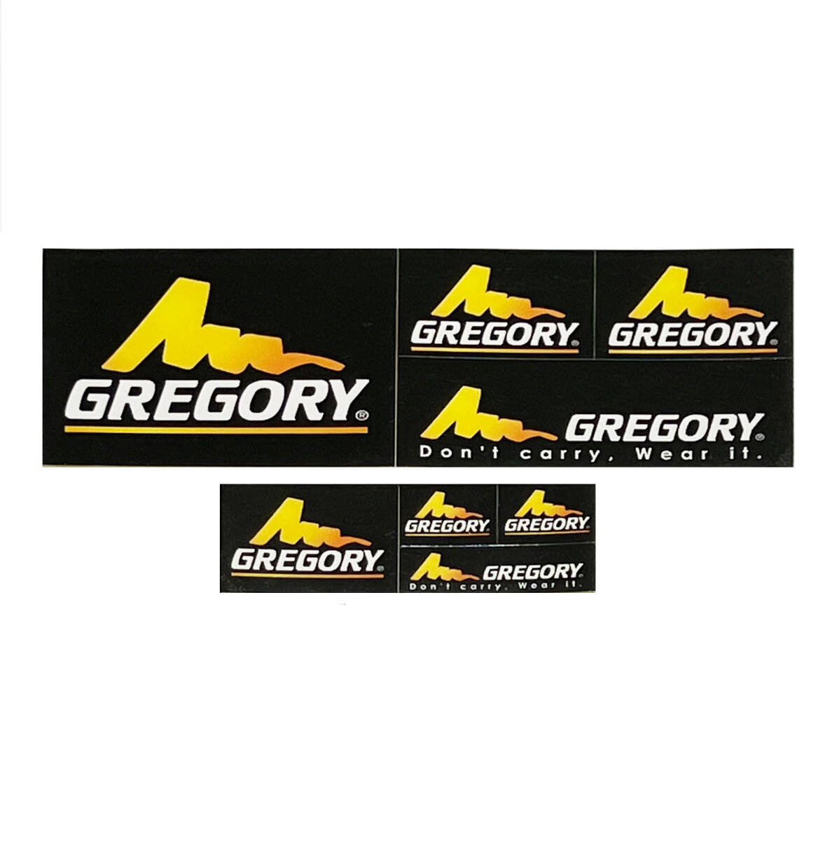 GREGORY/グレゴリー・旧ロゴステッカーシート2種セット|Yahoo GREGORY/グレゴリー・旧ロゴステッカーシート2種セット|Yahoo