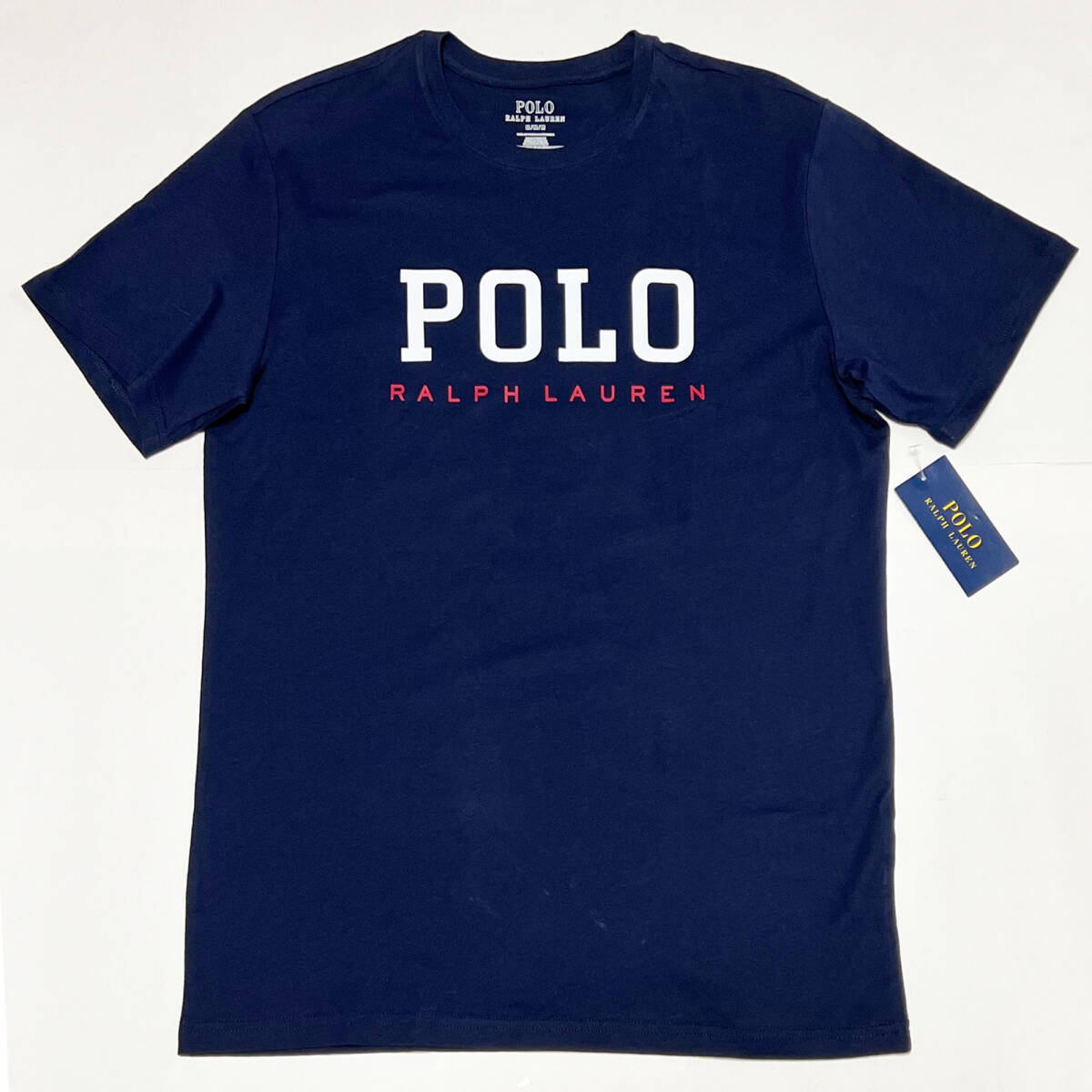 ■POLO RALPH LAUREN/ポロラルフローレン・POLO プリントTシャツ・ネイビーM新品■