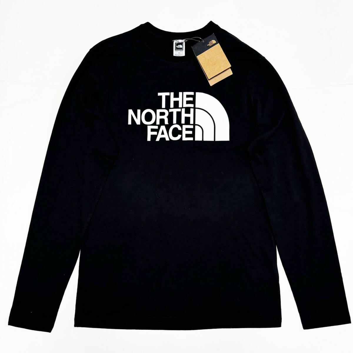 ■THE NORTH FACE/ザノースフェイス・プリント長袖Tシャツ・ブラックM新品■