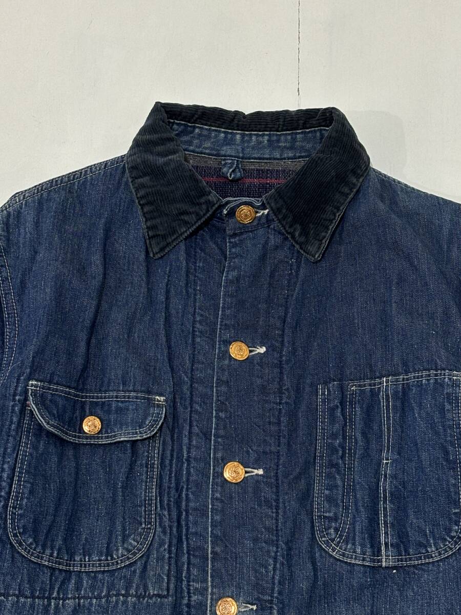 BLUE BELL】ブルーベル 50-60年代 ビンテージ 横縞ブランケット BLUE BELL】ブルーベル 50-60年代 ビンテージ 横縞ブランケット