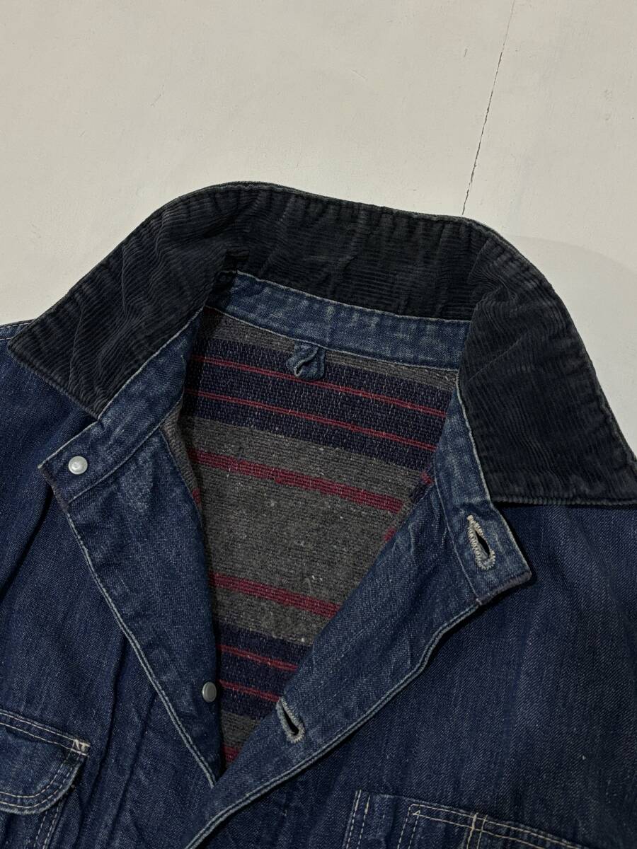 BLUE BELL】ブルーベル 50-60年代 ビンテージ 横縞ブランケット BLUE BELL】ブルーベル 50-60年代 ビンテージ 横縞ブランケット