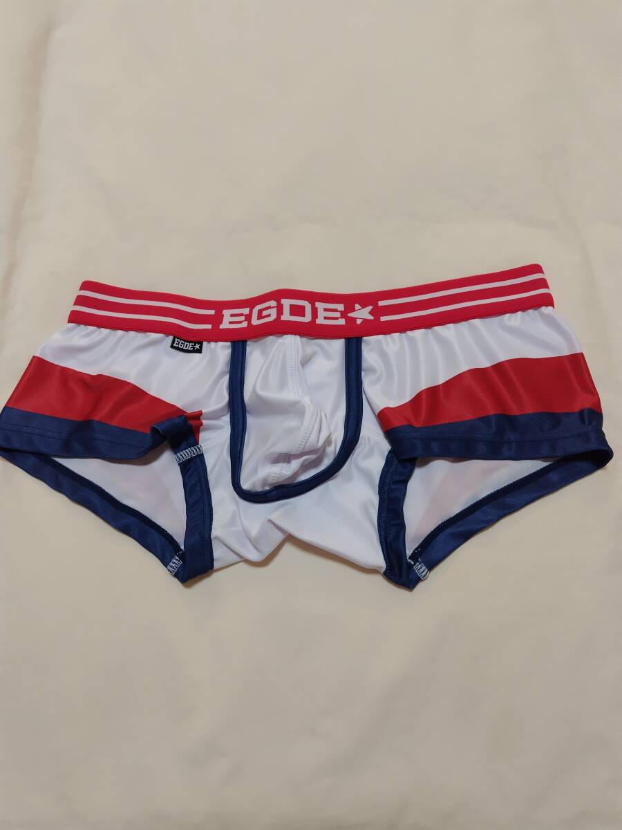送料無料 新品 未使用 ★☆ EGDE ☆★（エッジ） Super　Star　ロウライズ ボクサーパンツ 白系 L