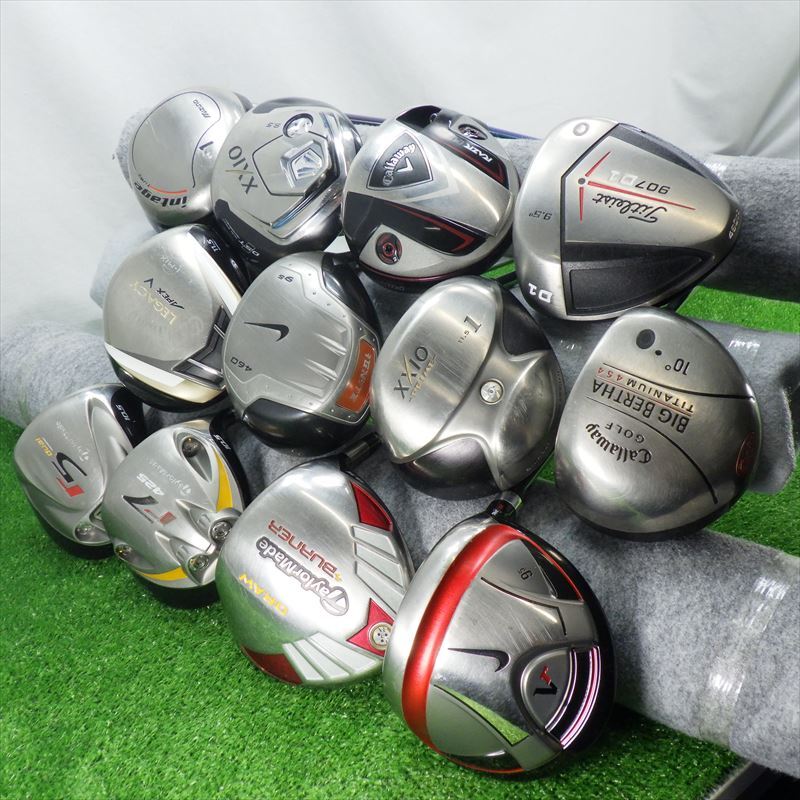 （A545）ドライバー各種12本セット　TaylorMade　NIKE　Callaway　DUNLOP　MIZUNO　Titleist
