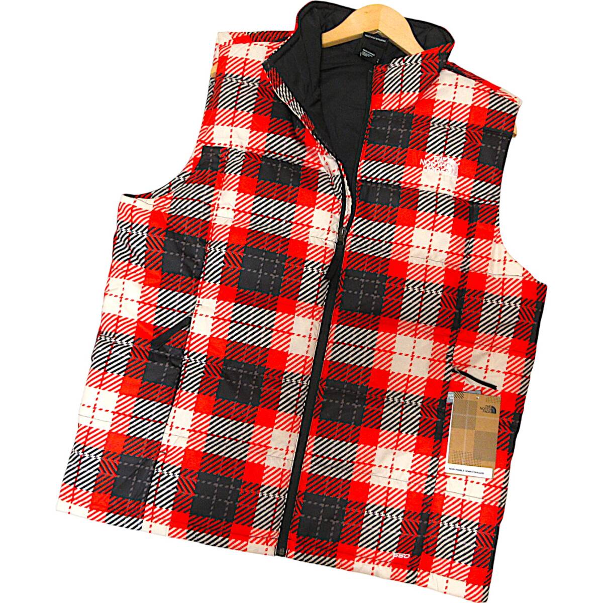 新品◇THE NORTH FACE◇US規格 ロゴ刺繍 保温 RDSダウン ROX 新品◇THE NORTH FACE◇US規格 ロゴ刺繍 保温 RDSダウン ROX