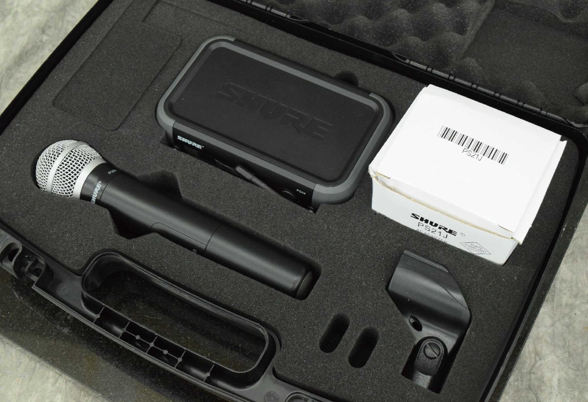 F☆SHURE シュアー ワイヤレスマイクセット PG58 PGX4 ☆ジャンク品☆