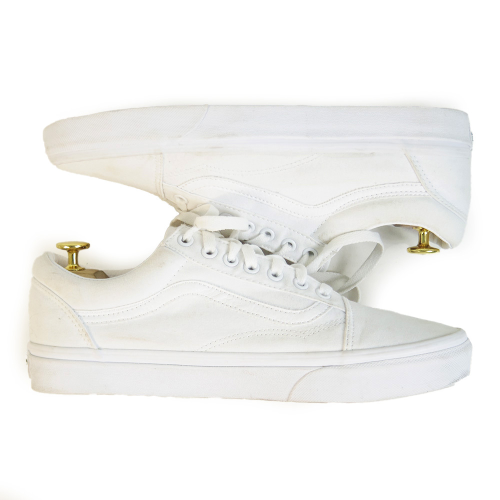 27.5cm надпись VANS OLDSKOOL SKATEBOARD Vans Old school спортивные туфли скейтборд белый low cut casual /U4596