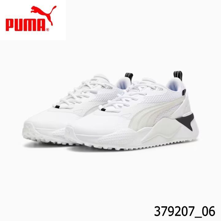 パリコレクション GOLF PUMA 26.5cm ホワイト-フェザーグレイ スパイクレスシューズ エフェクト GS-X ゴルフ メンズ 379207-06 プーマゴルフ 2023 即納 25p 26.5cm