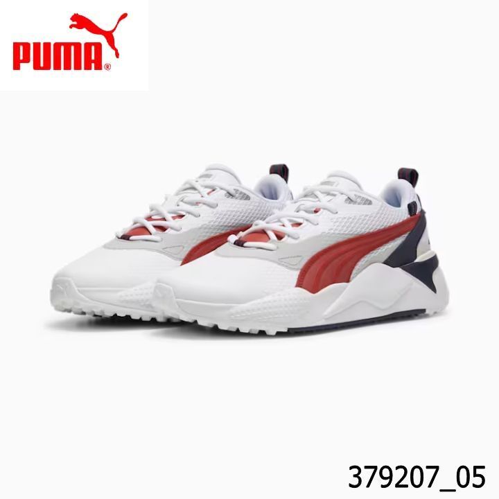 売れ筋がひ贈り物! GS-X メンズゴルフ 379207-05 プーマゴルフ エフェクト 即納 2023 PUMA 27.0cm ホワイト-Sグレッド-Dネイビー スパイクレスシューズ 27.0cm