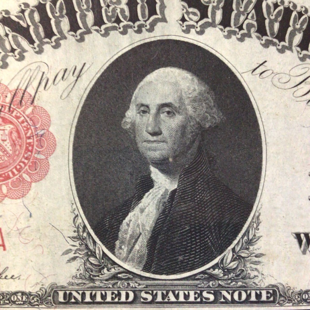 World Banknote Grading UNITED STATES{Series of 1917}1 Dollar[1917][PMG Grading About Uncirculated 55]