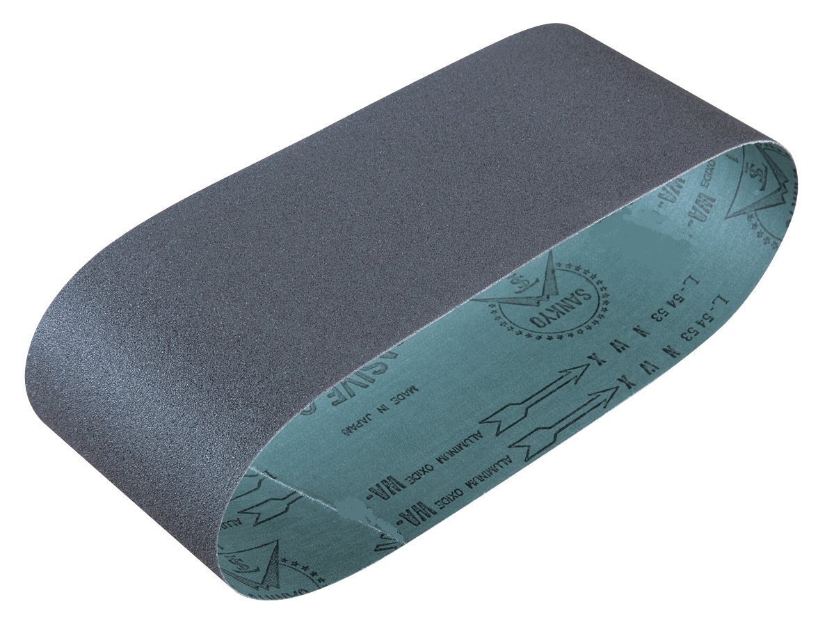 マキタ ベルトサンダ 9404 9403 9402 用 サンディングベルト CC 石材 プラスチック 用 中仕上 #80 100×610mm (5枚入) A-24256 ペーパー