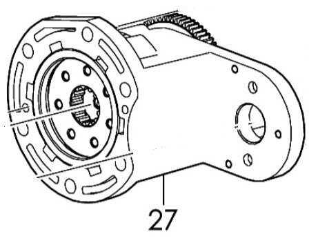 マキタ makita 18V 充電式ケーブルカッタ TC100DRG 用 ギヤケースユニット ZM00000143 電設 電工 電気 工事 切断 ケーブル ギア ギャ 部品