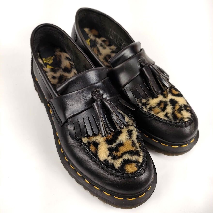 Dr Martens ドクターマーチン レオパード タッセル ローファー Dr Martens ドクターマーチン レオパード タッセル ローファー