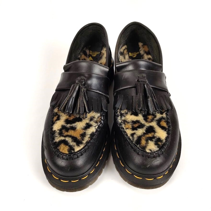 Dr Martens ドクターマーチン レオパード タッセル ローファー Dr Martens ドクターマーチン レオパード タッセル ローファー