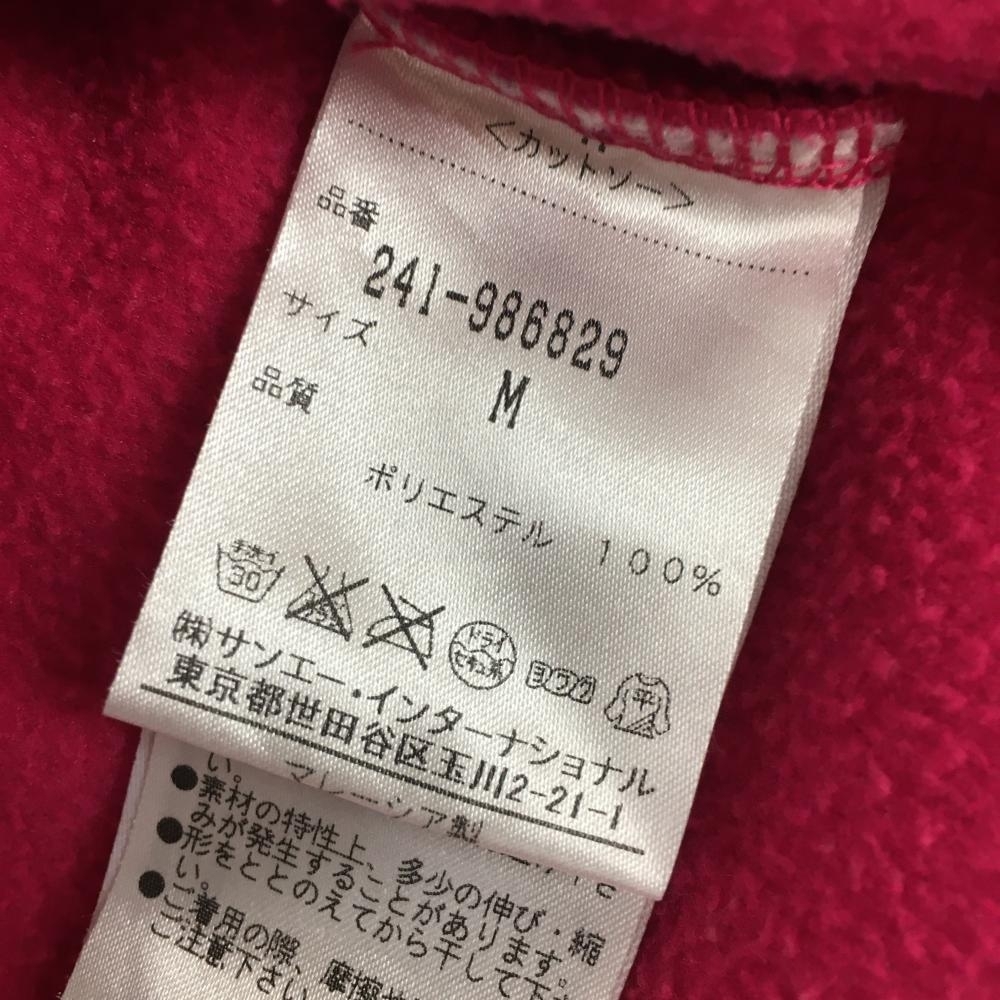 【美品】キャロウェイ ハイネックトレーナー ピンク フリース ハーフジップ レディース M ゴルフウェア Callaway