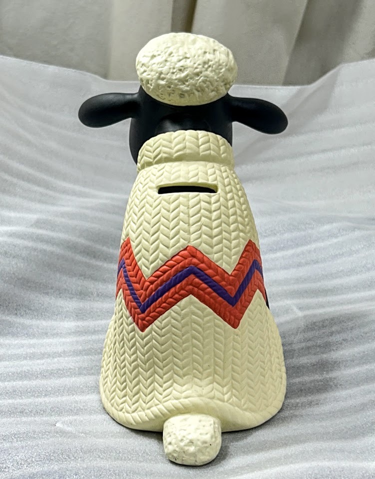 激レアW&G.Ltd.1989.ひつじのショーン 貯金箱 陶器 ウォレスと