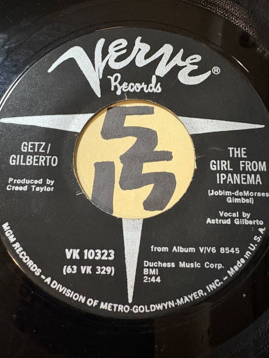 試聴 秋の月夜に/ボサノヴァ・ジャズ GETZ/ GILBERTO THE GIRL FROM IPANEMA 両面EX+ 
