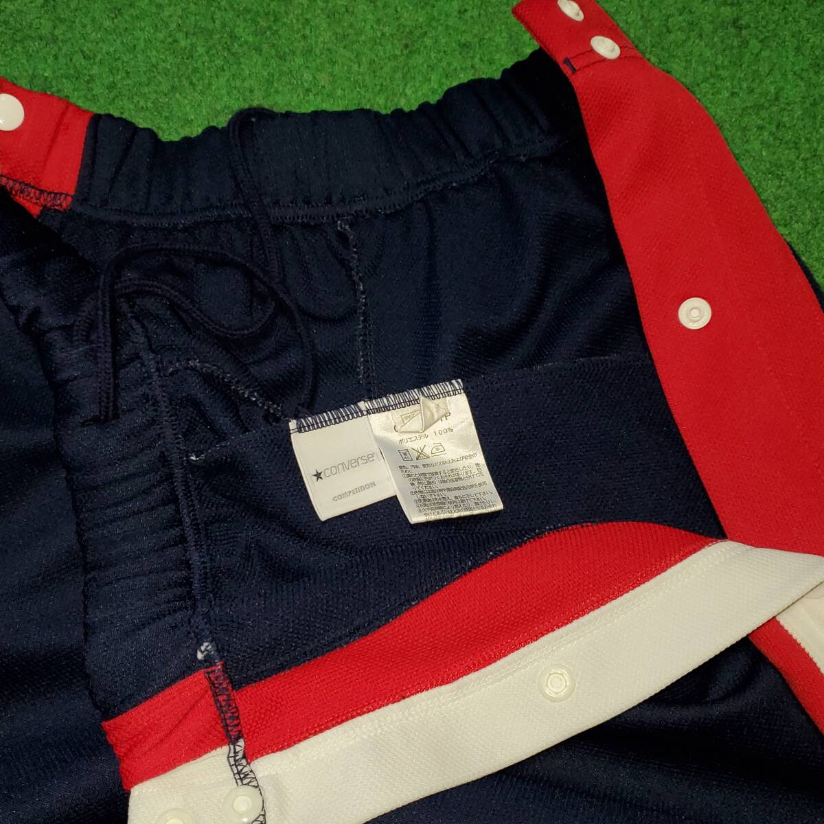 【入手難】 コンバース バスケット用 ジャージ下 / S フルオープン バスパン 全開_画像4