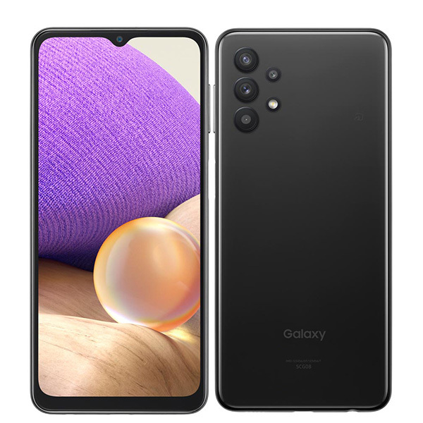 バッテリー80％以上 SCG08 Galaxy A32 5G オーサムブラック 中古 SIMフリー SIMロック解除済