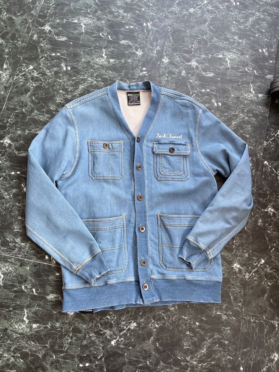 Back Channel sweat cardigan カーディガン　Mサイズ