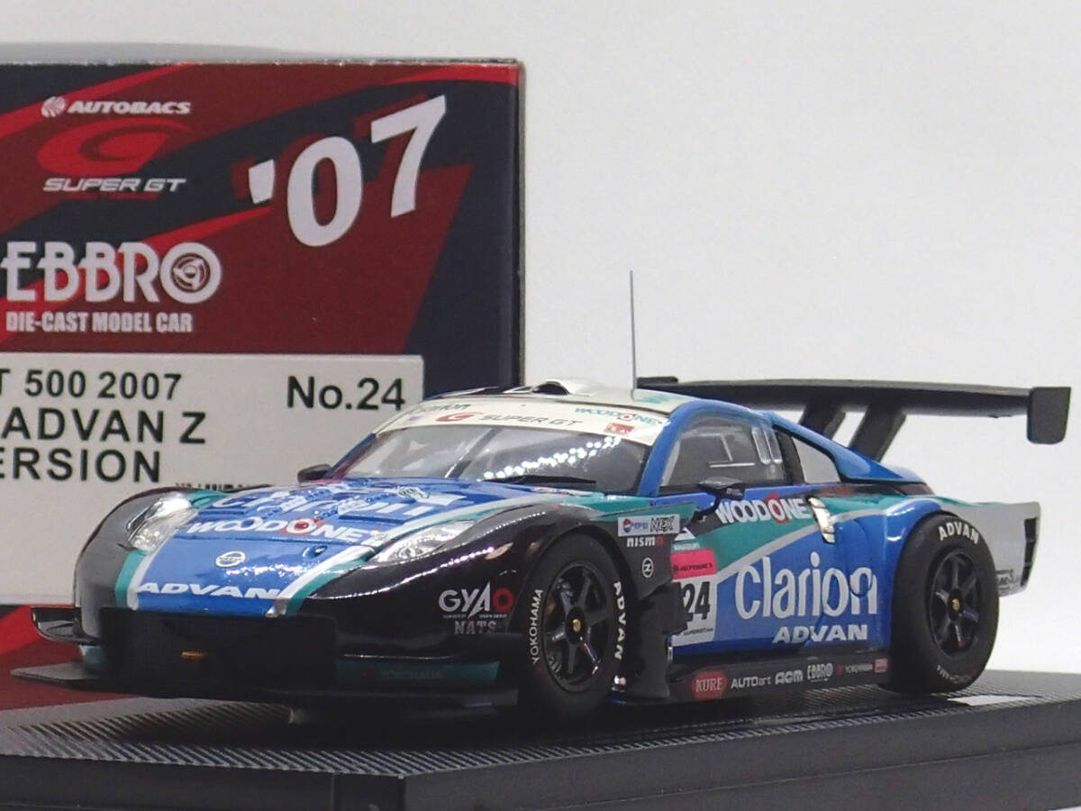 レーシングカー EBBRO 1/43 SUPER GT 500 2007 KONDO ADVAN Z LATE VERSION BLUE/BLACK 929