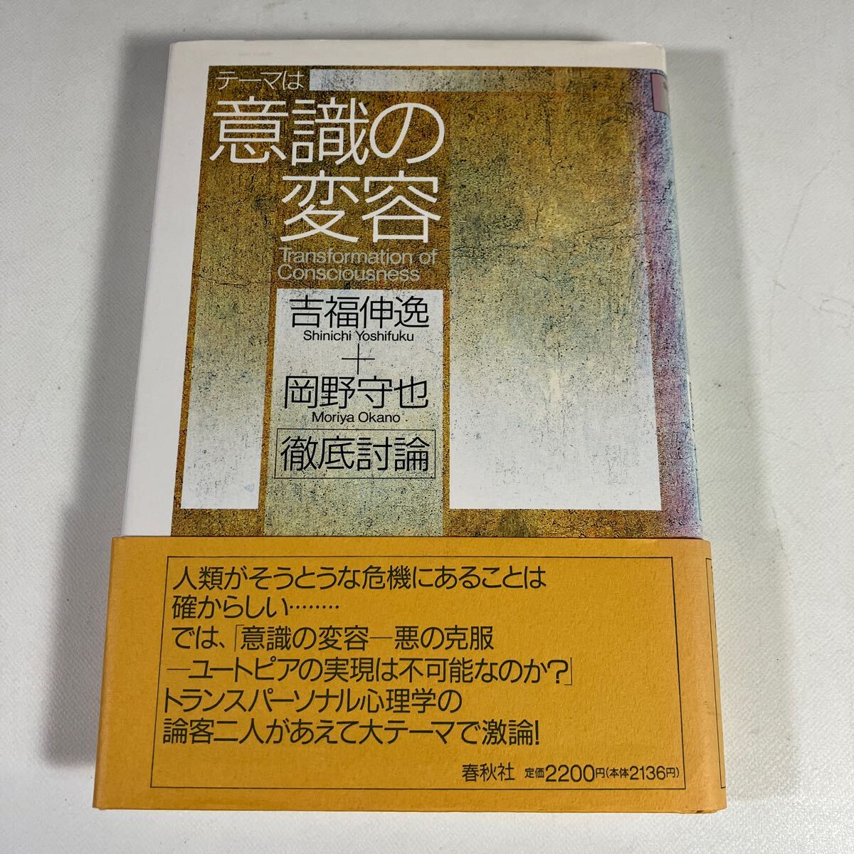 送料無料　テーマは意識の変容　吉福伸逸　岡野守也　初版
