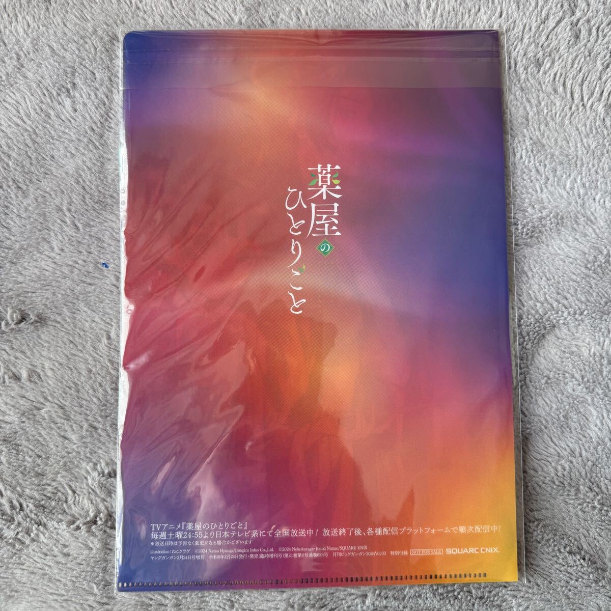 薬屋のひとりごと クリアファイル 月刊ビッグガンガン2024 Vol