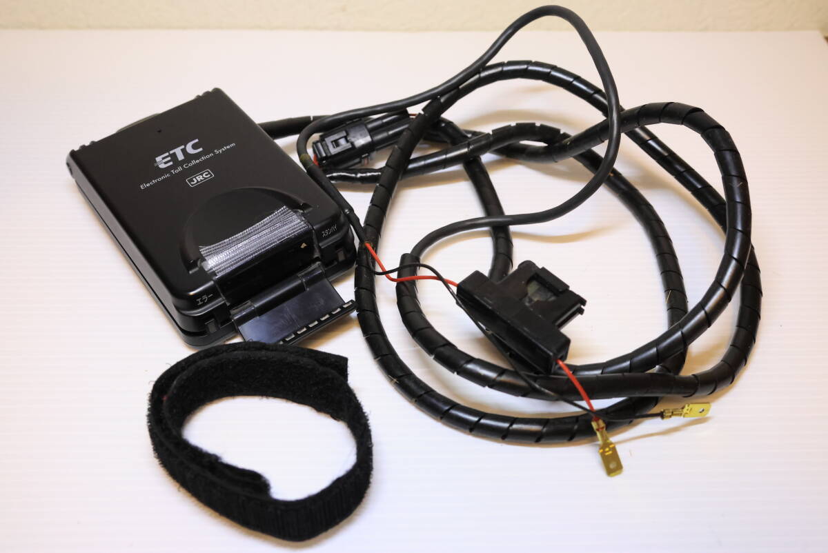 [中古]ETC JRM-12アンテナ一体型 日本無線 セットアップ済み バイク用1体型ETC 日本無線jRM-12セットアップ済中古 美品（ETC