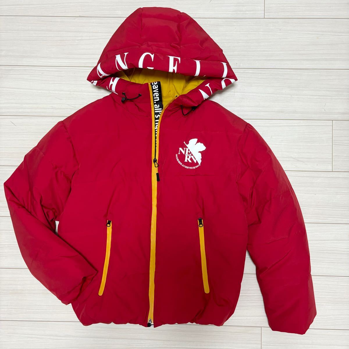 美品 EVANGELION マックハウス 中綿 ダウンジャケット フード 美品 EVANGELION マックハウス 中綿 ダウンジャケット フード