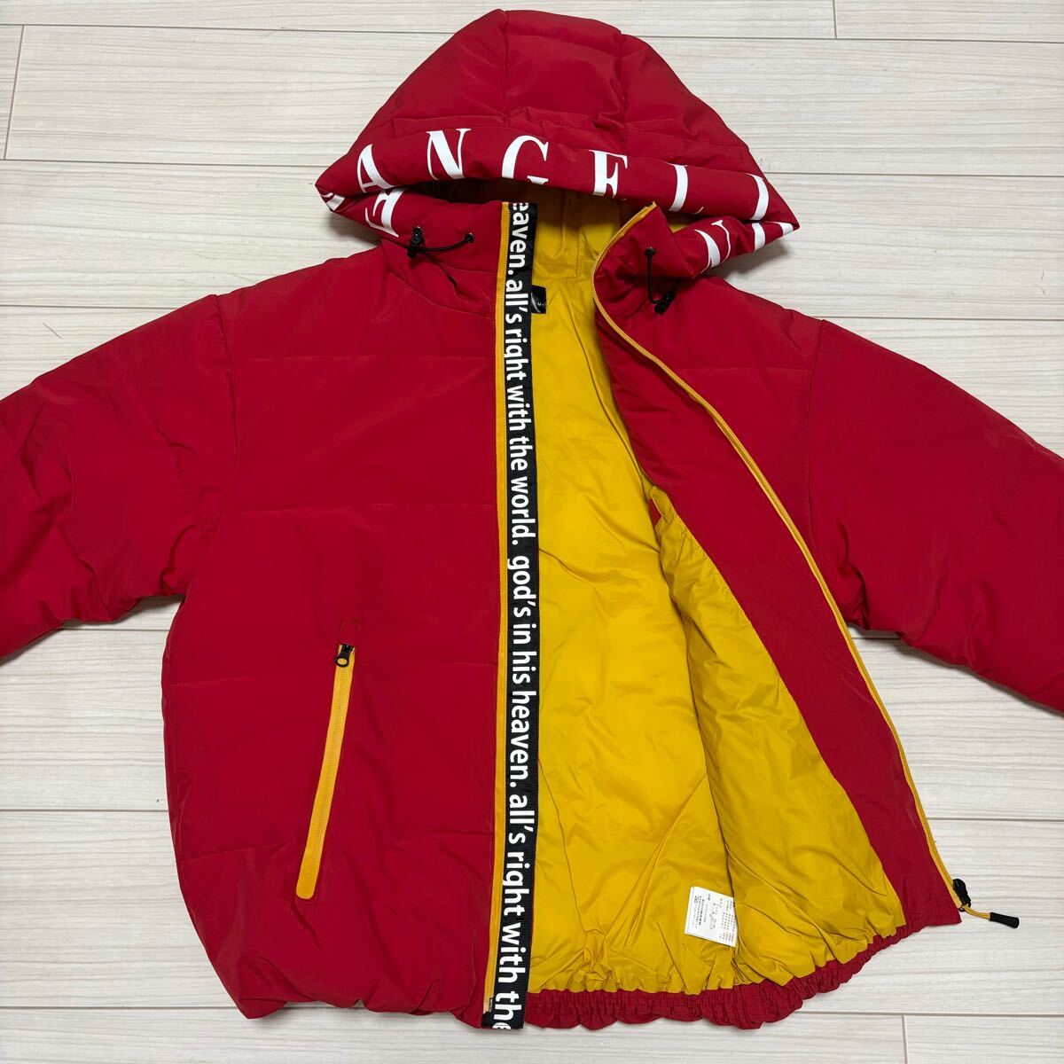 美品 EVANGELION マックハウス 中綿 ダウンジャケット フード 美品 EVANGELION マックハウス 中綿 ダウンジャケット フード
