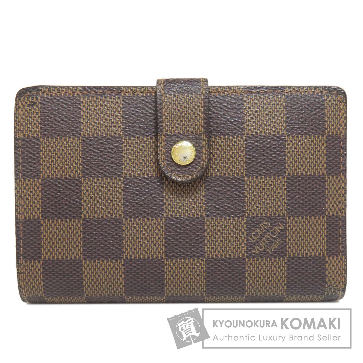 LOUIS VUITTON ルイヴィトン N61674 ポルトフォイユ?ヴィエノワ 二つ折り財布（小銭入れあり） ダミエキャンバス レディース 中古