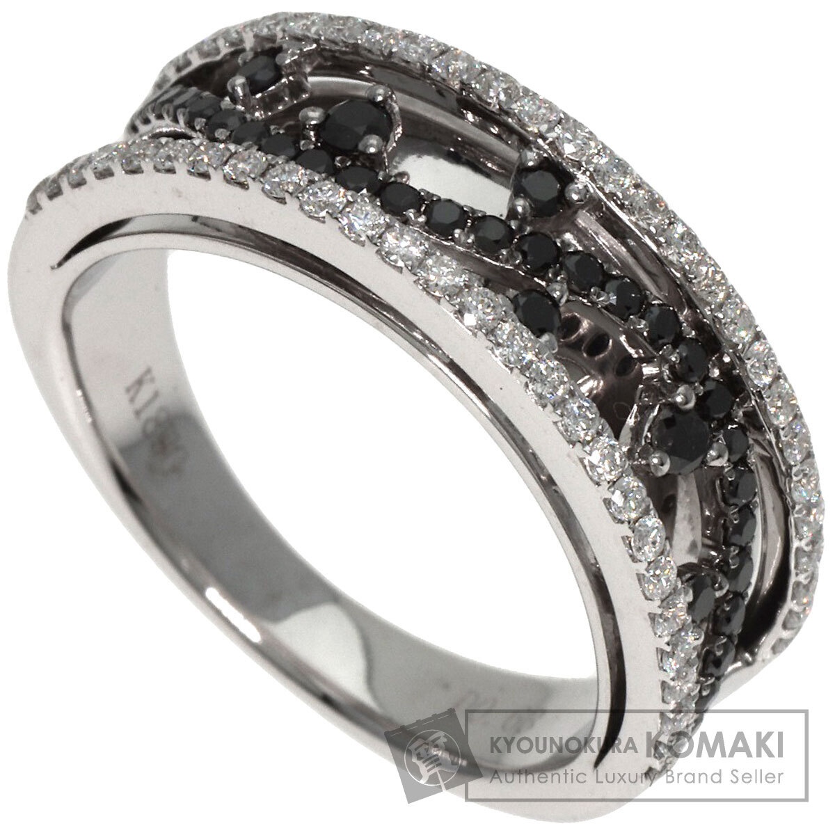 ジュエリー ダイヤモンド ブラックダイヤモンド リング・指輪 K18ホワイトゴールド 中古
