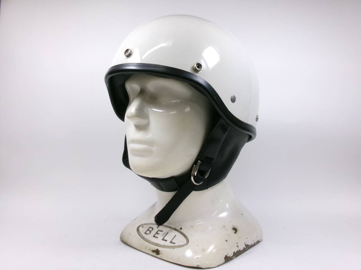 Sシェル！銀ベル BELL SHORTY 6 7/8 加工済み ハーフヘルメット