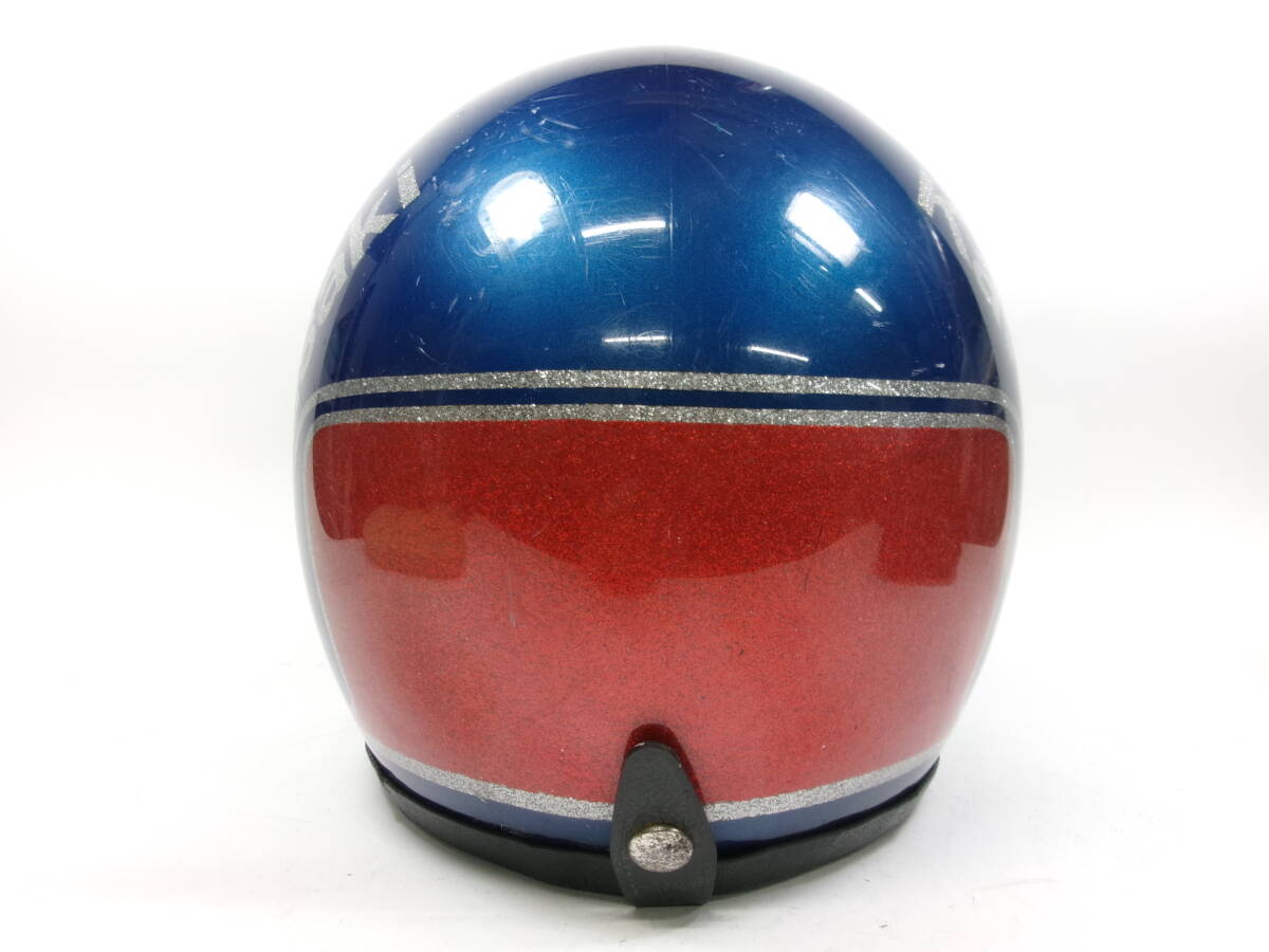 Yahoo!オークション - 70s KAWASAKI ジェットヘルメット 目